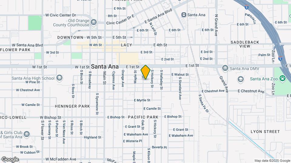505 E Pine St Map and Location Details