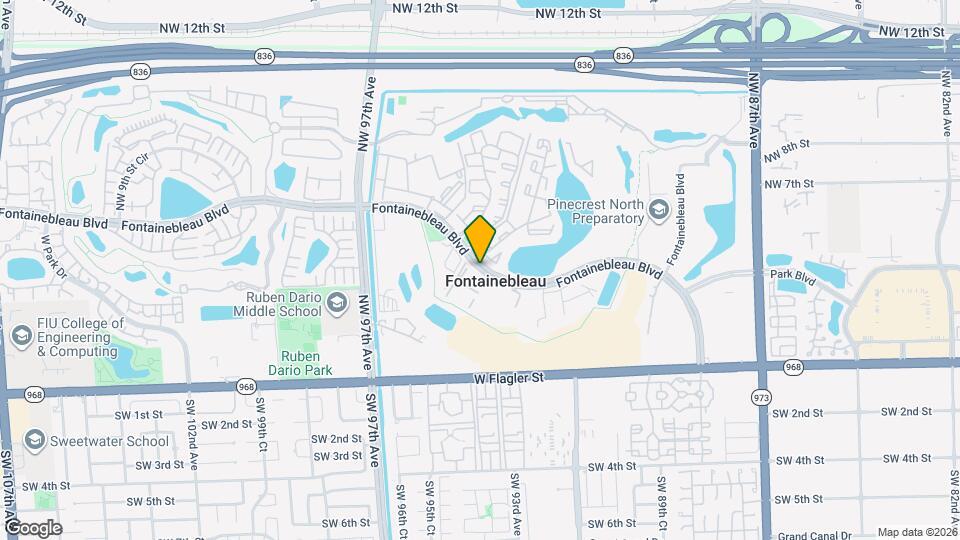 9372 Fontainebleau Blvd Map and Location Details