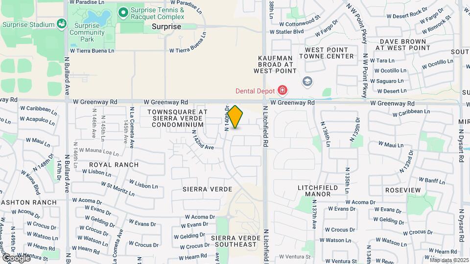 13986 W Maui Ln Map and Location Details