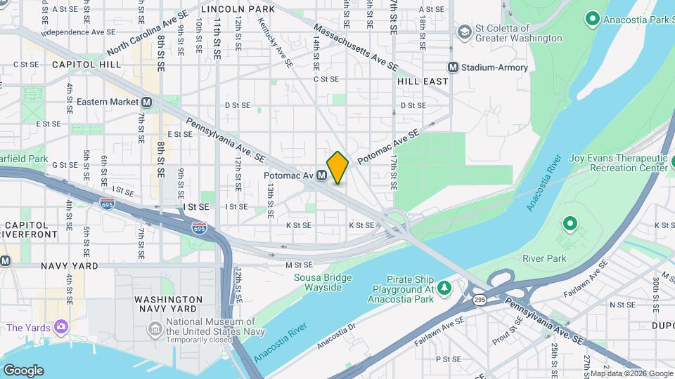 1432 Pennsylvania Ave SE Map and Location Details