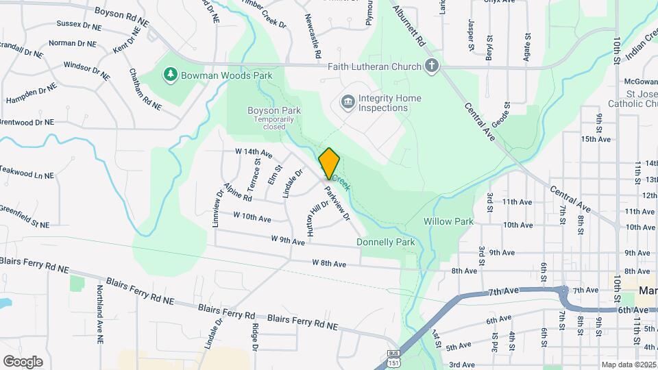 1205 Parkview Dr Map and Location Details