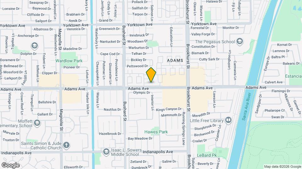 9695 Adams Ave Map and Location Details