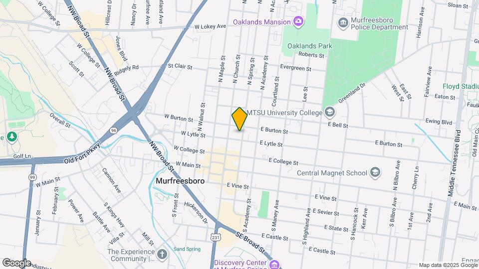 303 N Spring St Map and Location Details