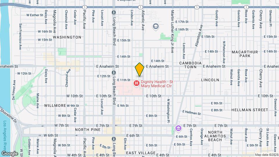 545 E 11th St Map and Location Details