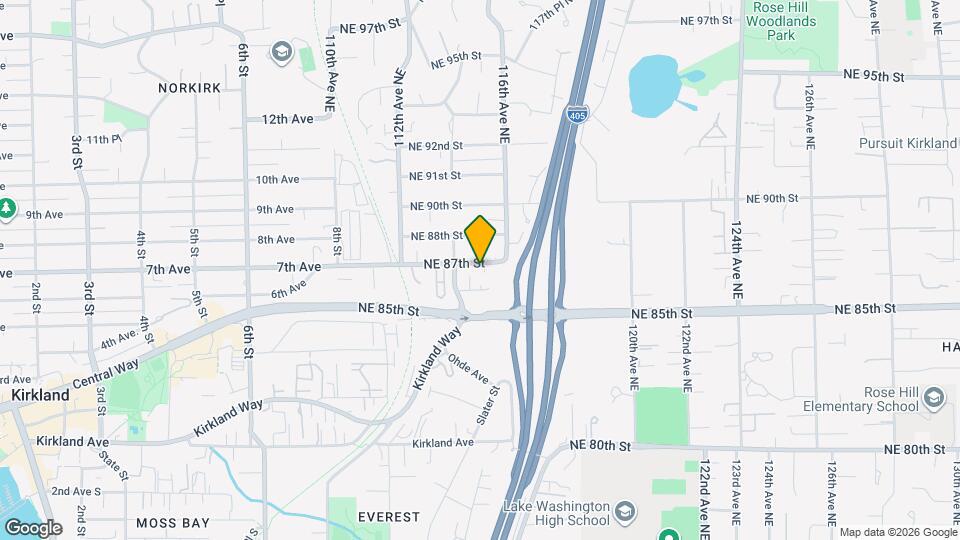 11427 NE 87th St Map and Location Details