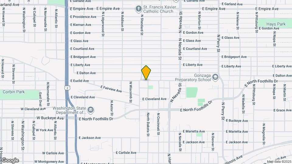 628 E Euclid Ave Map and Location Details