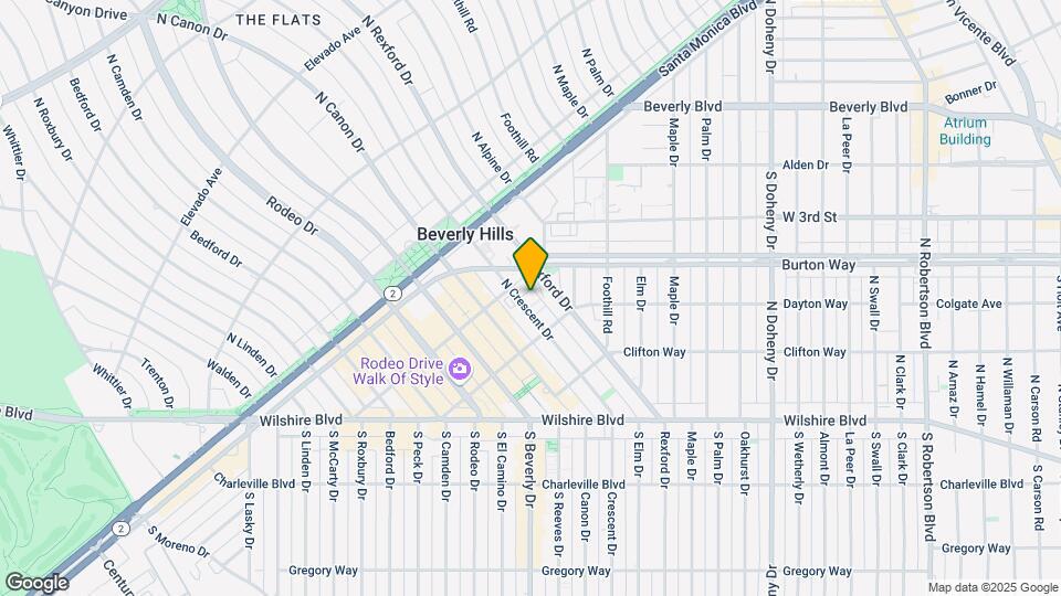 350 N Crescent Drive Map and Location Details