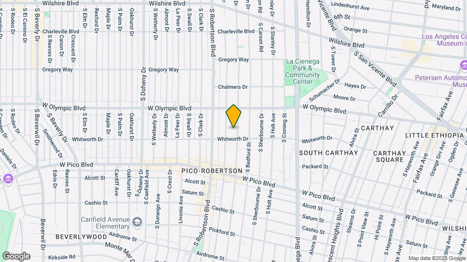 1055 S Shenandoah St Mapa y Detalles de la Ubicación