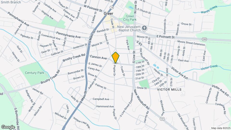 101 Poplar Dr Map and Location Details