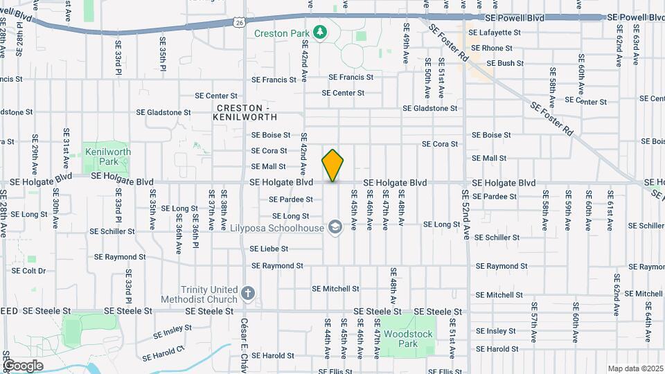 4320 SE Holgate Blvd Map and Location Details