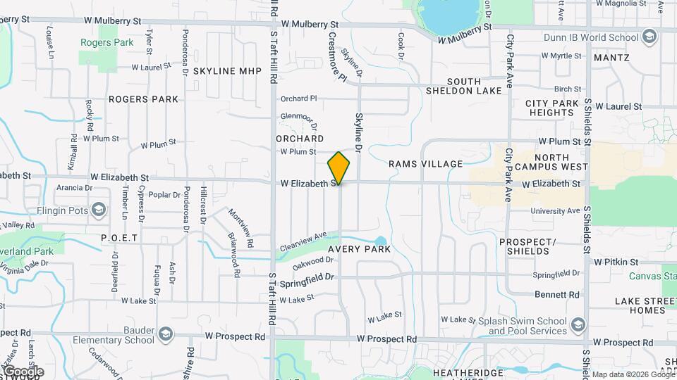 1013 Castlerock Dr Map and Location Details