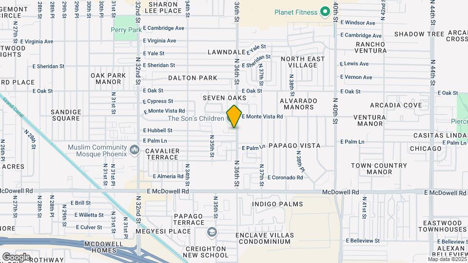 Palm Lane Apartments Map and Location Details