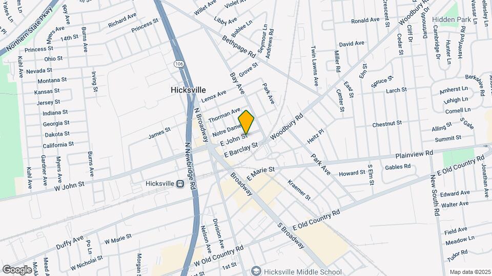 69 E John St, Unit 2nd Floor Map and Location Details