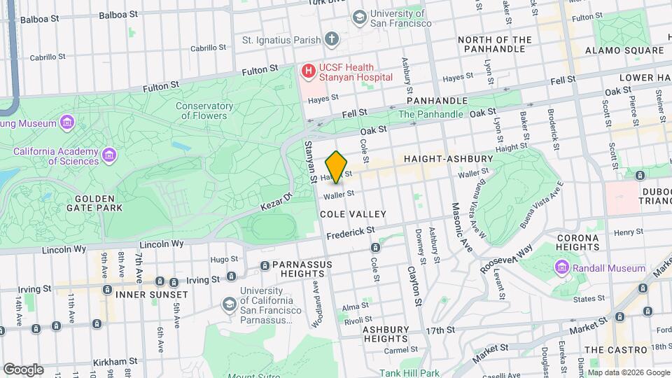 1724 Waller St Map and Location Details