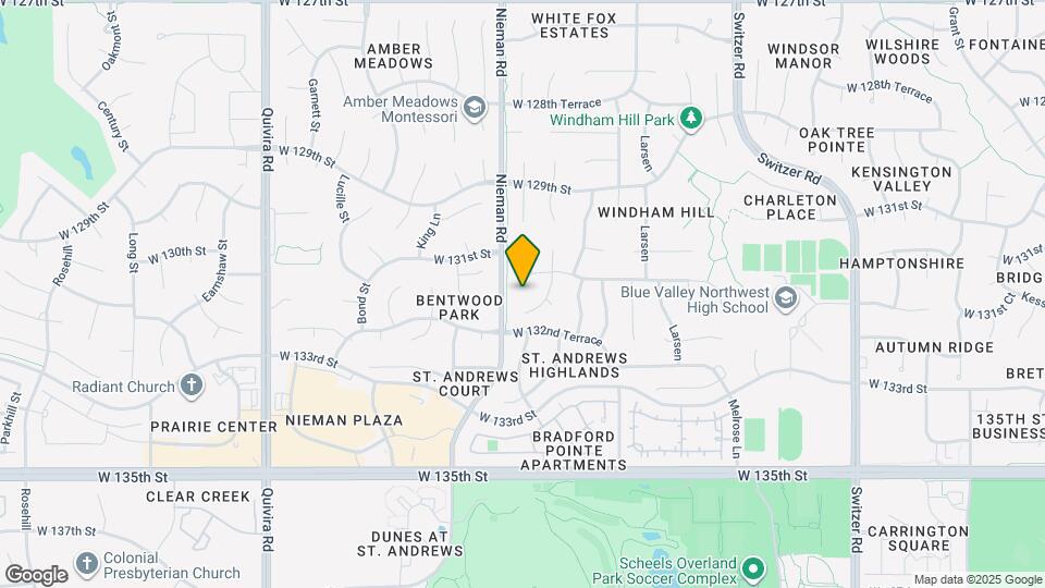 11009 W 131st St Mapa y Detalles de la Ubicación