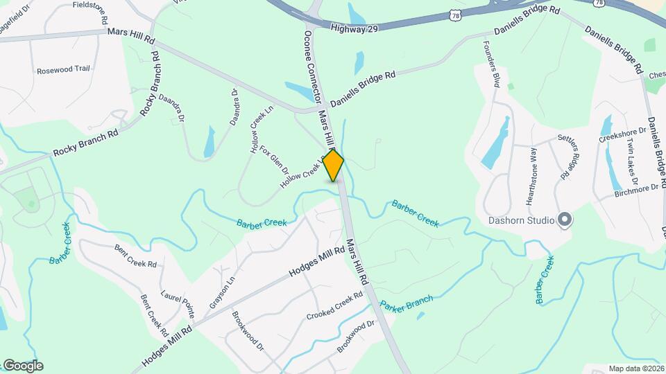 2341 Mars Hill Rd Map and Location Details