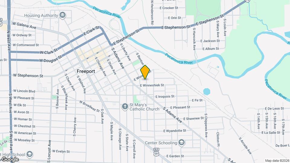 456 S Benton Ave Map and Location Details