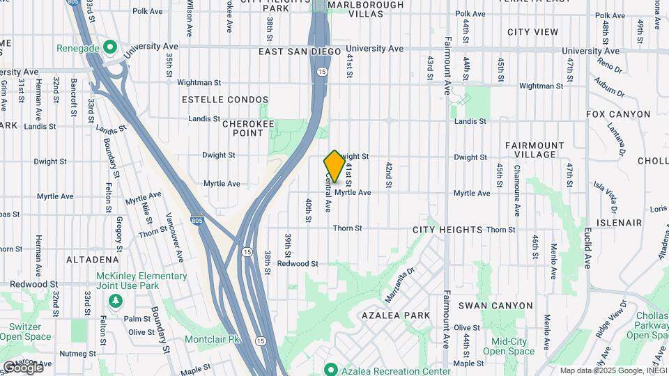 4060 Myrtle Ave Map and Location Details