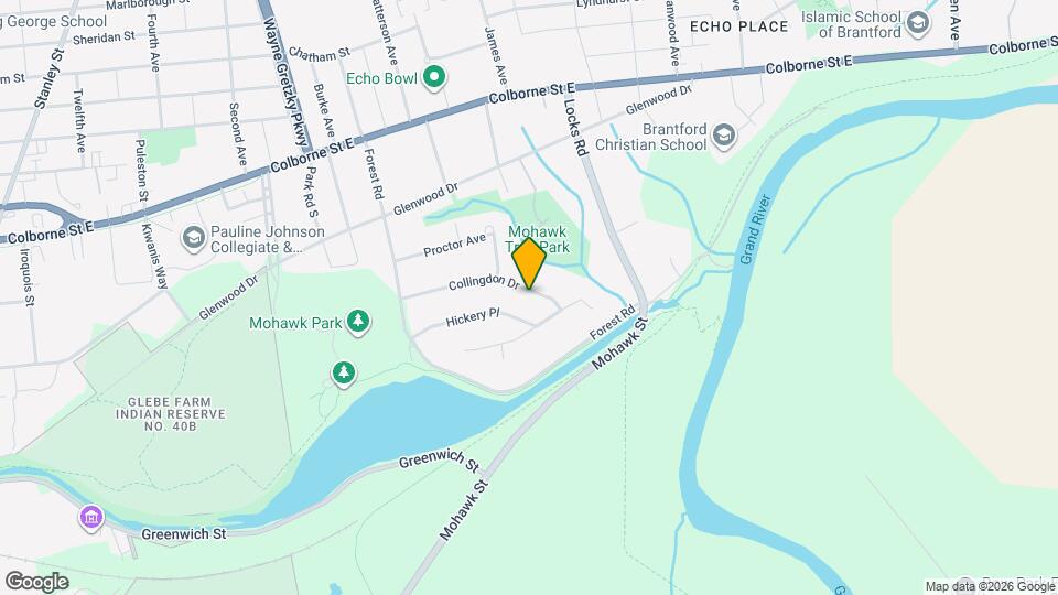 51B Collingdon Drive B Basement Brantford ON Map and Location Details