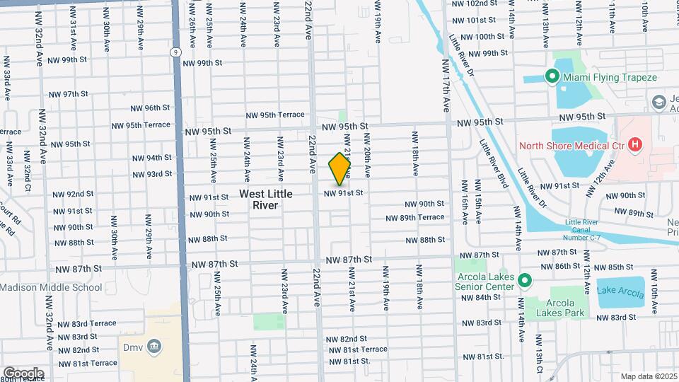 2125 NW 91st St Map and Location Details
