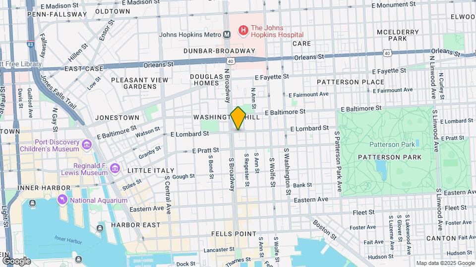 1703 E Lombard St Mapa y Detalles de la Ubicación