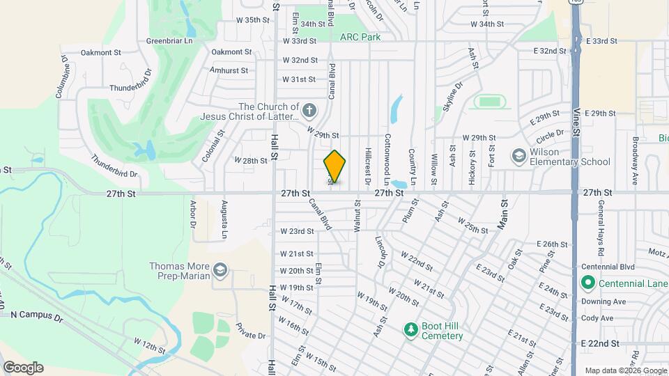 2700 Elm St Map and Location Details