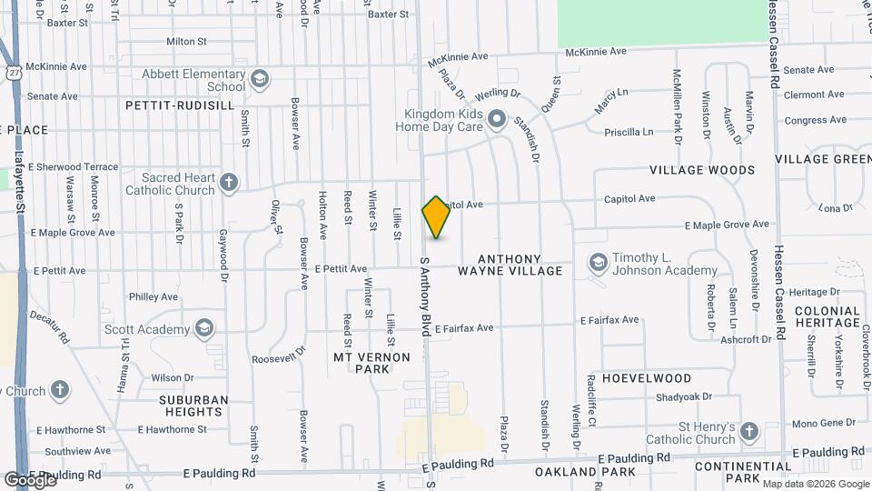 4819 S Anthony Blvd Map and Location Details