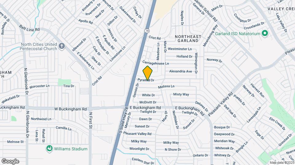 710 Pyramid Dr Map and Location Details