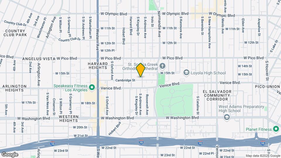 2107 Cambridge St Map and Location Details