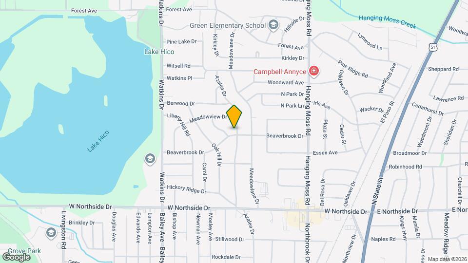 4207 Azalea Dr Mapa y Detalles de la Ubicación