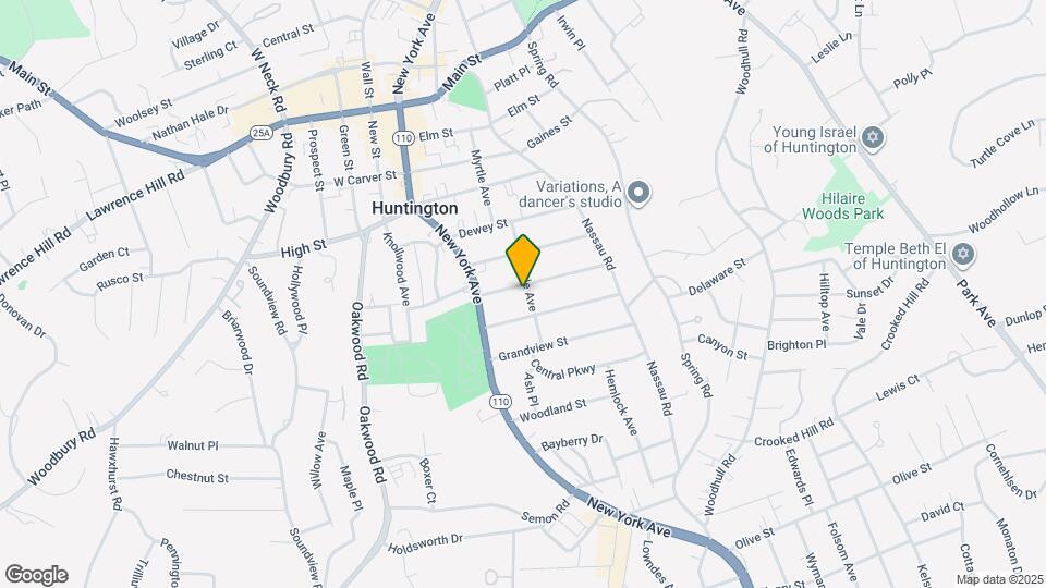 32 Oakland St, Unit #1 Upper Duplex Map and Location Details