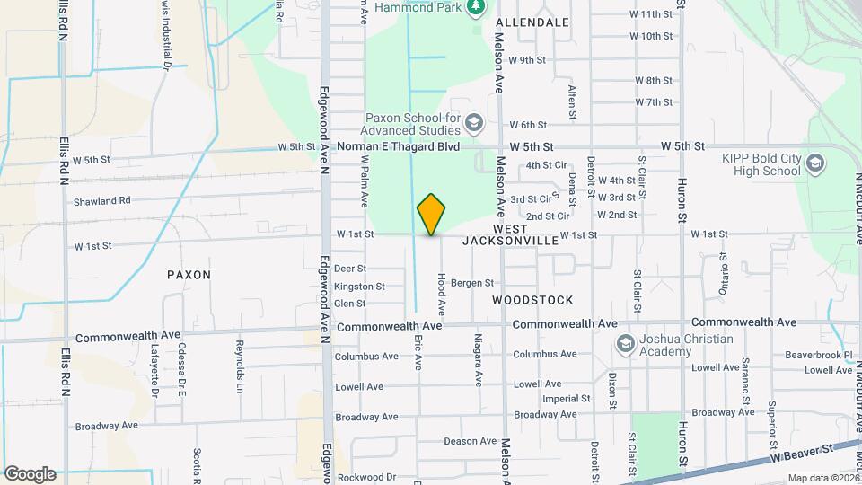 3326 W 1st St Mapa y Detalles de la Ubicación