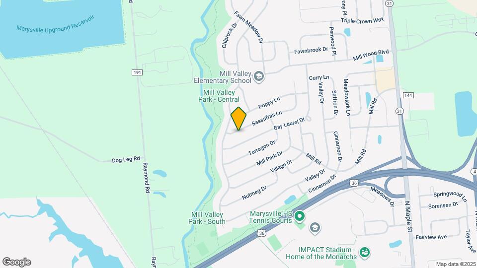 1211 Sassafras Ln Map and Location Details