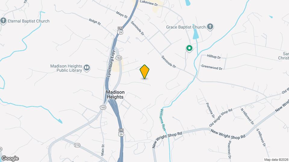 185 Williams Rd Map and Location Details