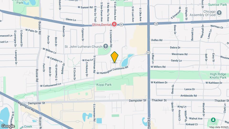 1306 S Sir Lancelot Ln Mapa y Detalles de la Ubicación