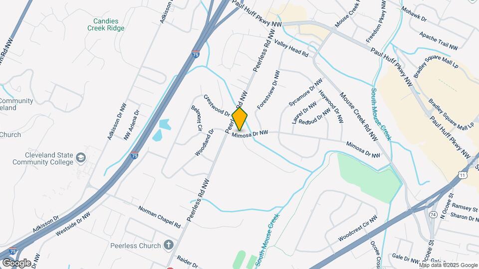 1020 Mimosa Dr NW Map and Location Details