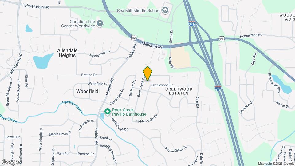 3224 Creekwood Dr Map and Location Details