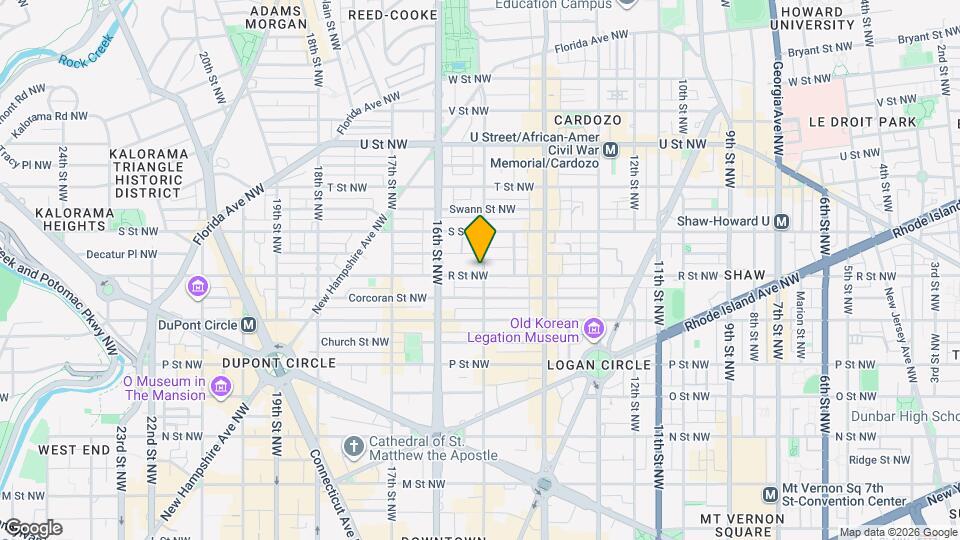 1712 15th St NW, Unit #1 Mapa y Detalles de la Ubicación