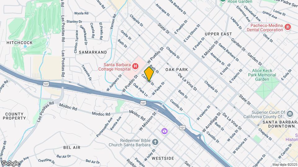 401 W Los Olivos St Map and Location Details