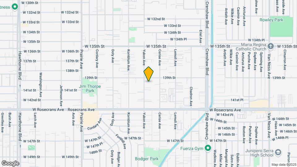13922 Yukon Ave Map and Location Details