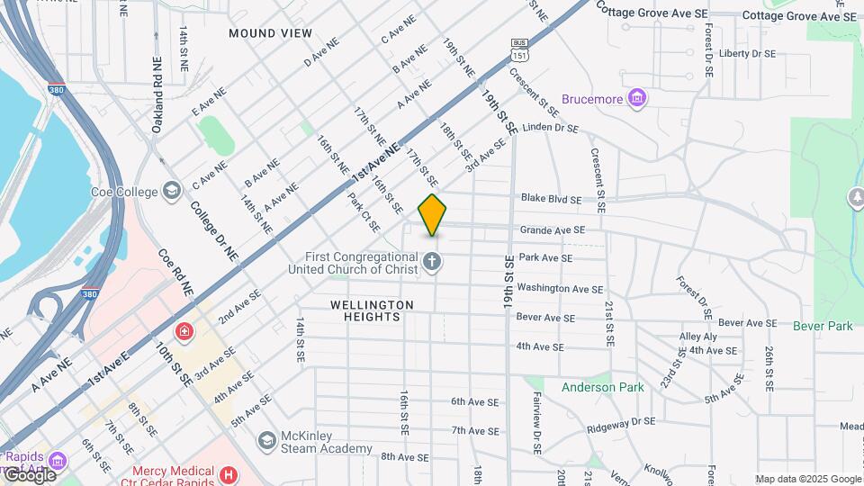 349 17th St SE Map and Location Details