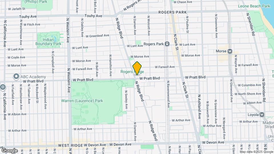 6807 N Ridge Blvd Map and Location Details