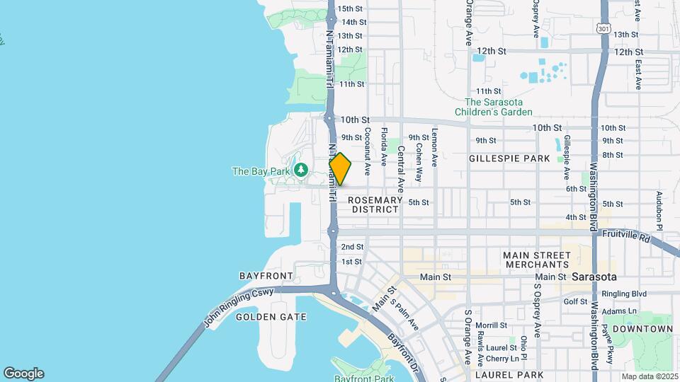 BLVD Sarasota Mapa y Detalles de la Ubicación