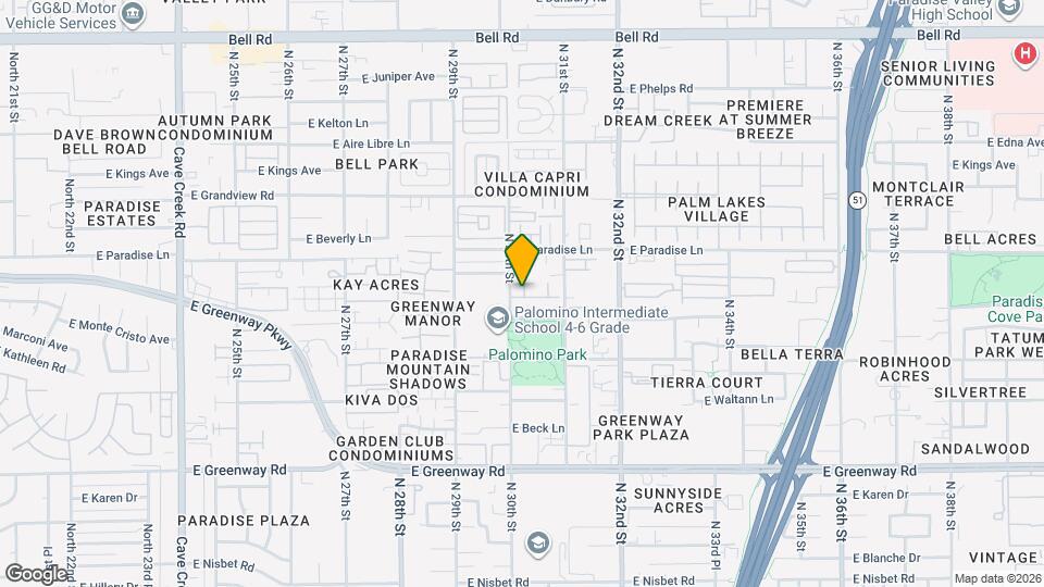 16015 N 30th St Map and Location Details