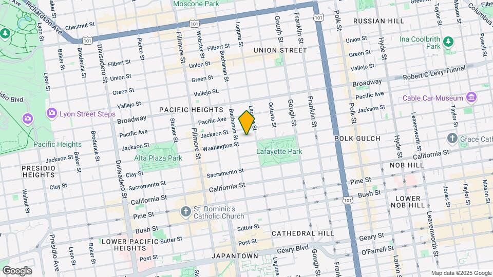 2242 Washington St Map and Location Details