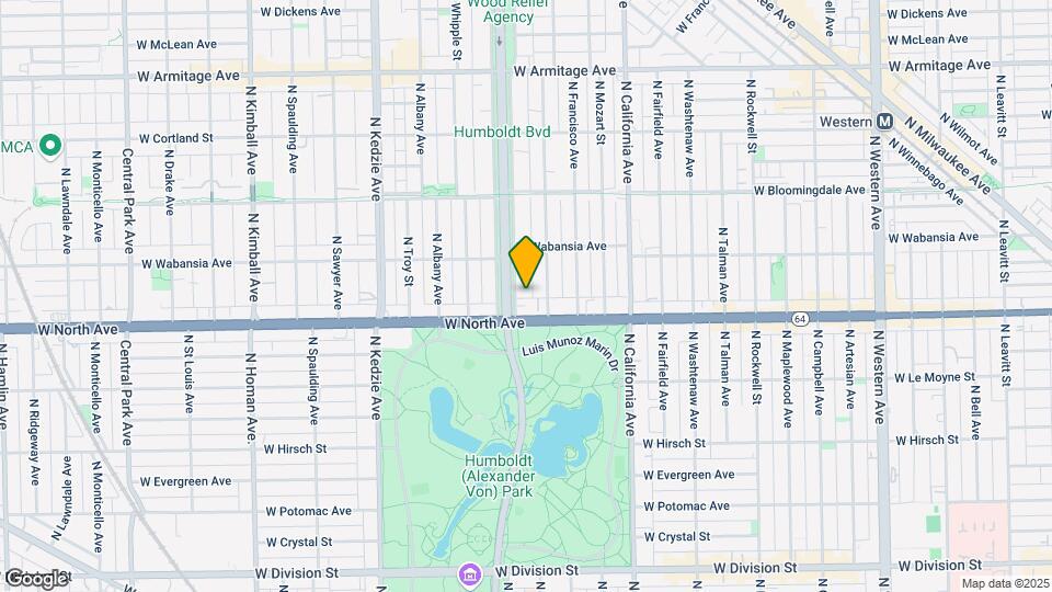 1621 N Humboldt Blvd Map and Location Details