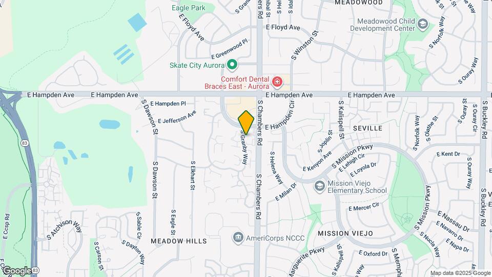 3646 S Granby Way Map and Location Details