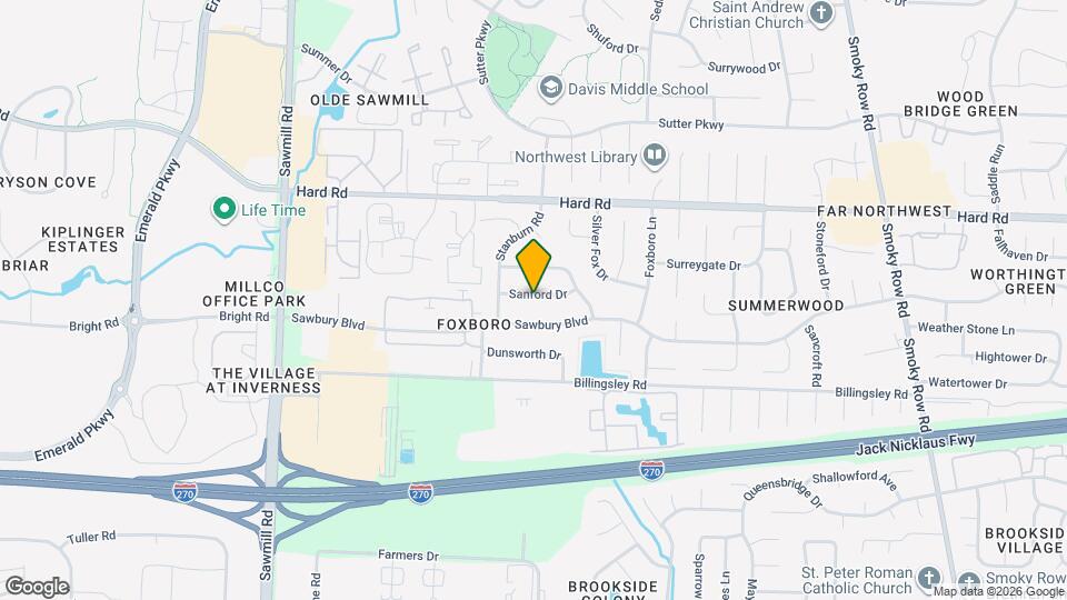 2443 Sanford Dr Map and Location Details