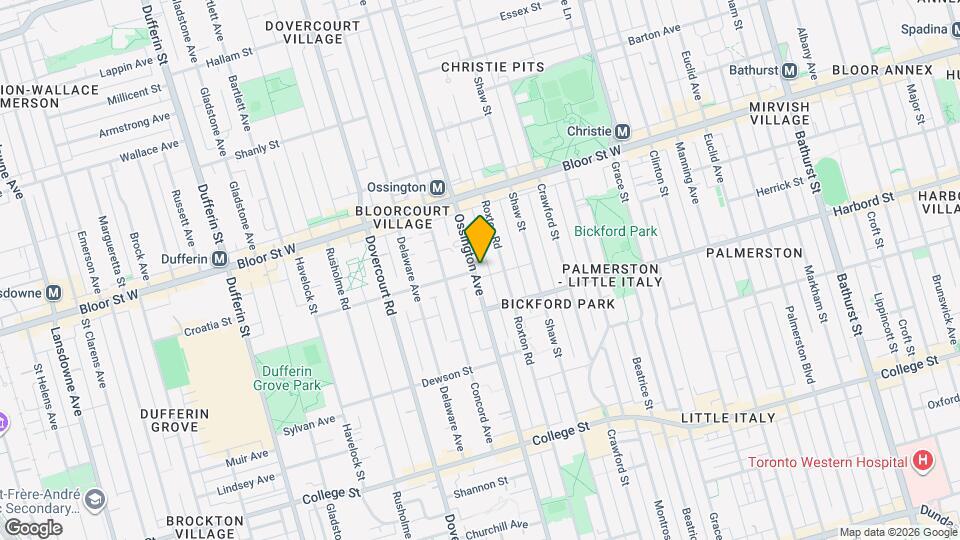 641 Ossington Ave Map and Location Details