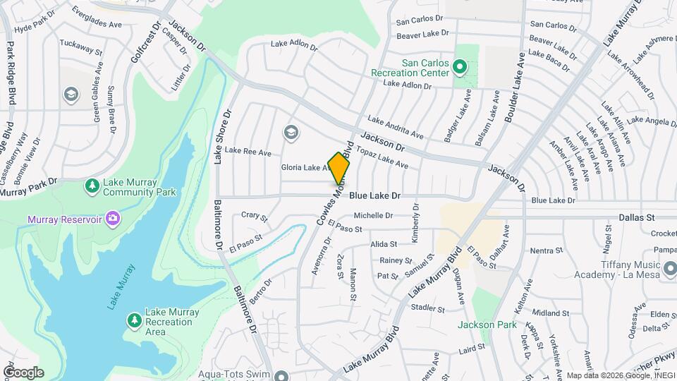 6218 Cowles Mountain Blvd, Unit Private 1/1 Mapa y Detalles de la Ubicación